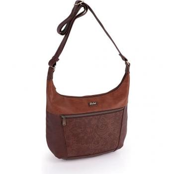 Gabol Jupiter Bolso bandolera, 38 cm, Marrón