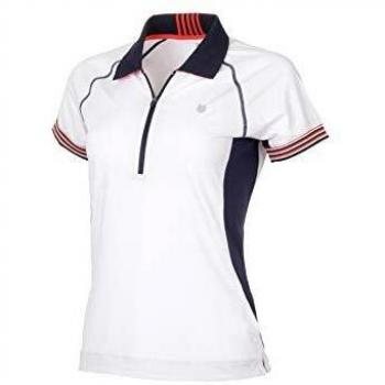 K-Swiss 191908100 Polo, Mujer, Blanco, M