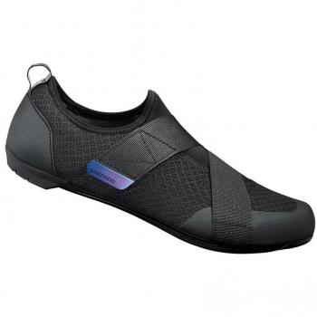 Zapatillas de ciclismo para hombre Shimano IC100 negras, talla 45, diseño iridiscente