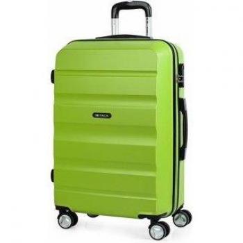 ITACA Elba Maleta de Viaje Mediana Rígida 4 Ruedas T71660 Pistacho - 61x44x26cm ABS Ligera Candado Combinación 65cm 20Kg
