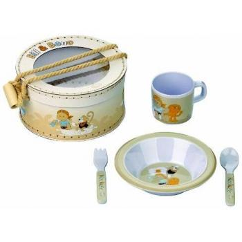 Noukies BB1270.78 B&B - Juego de vajilla y cubiertos infantiles