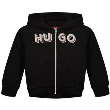 Hugo Sudadera con Capucha G00217 para niña, con cremallera, logo frontal