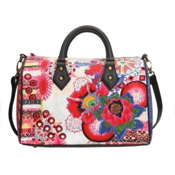 Desigual Bowling Bombai Bolso cruzados para mujer fresa