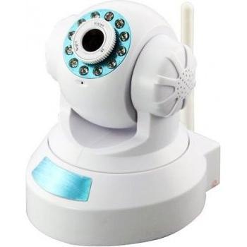 Cámara IP WiFi Pan & Tilt Interno con E/S (Blanco)