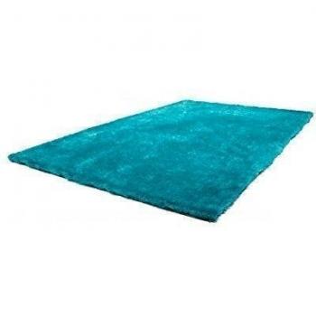 Veludillo Alto Alfombra Hecho a mano Algodón Shaggy Alfombras super suave Turquesa - Turquesa, 80cm x 150cm