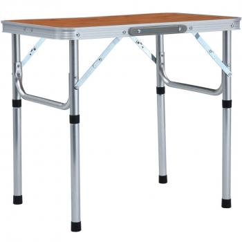 Mesa de camping plegable de aluminio 60x45 cm