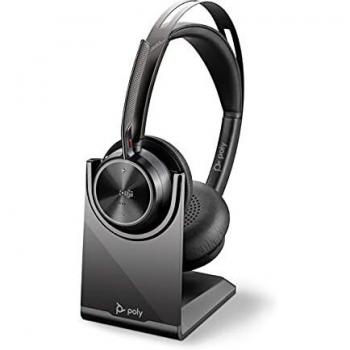 Poly Voyager Focus 2 Office USB-C Stereo Bluetooth Headset with Stand