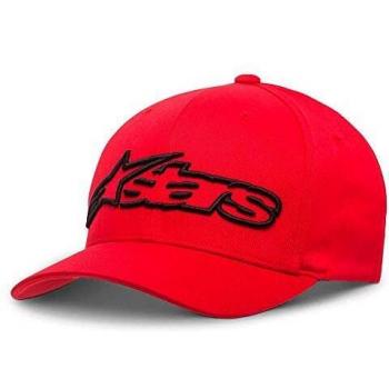 Alpinestars Blaze Flexfit Hat Gorra de béisbol, Negro Rojo, LXL para Hombre