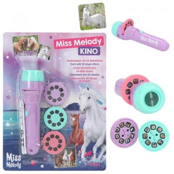 Linterna para Niños Depesche 12058 Miss Melody con 3 Proyectores Intercambiables y 8 Motivos de Caballos