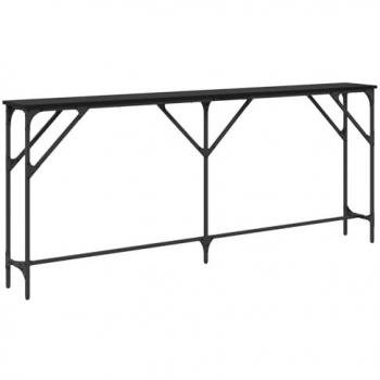 Mesa Consola Roble Negro 180 x 23 x 75 cm