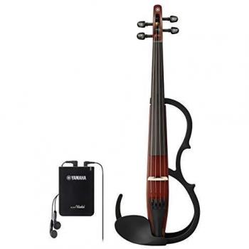 Violin Silent Yamaha YSV-104BR Marrón - Modelo Básico Ideal para Práctica con Auriculares Incluidos