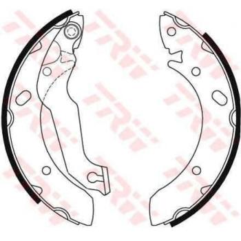 Juego de zapatas de freno TRW GS8678 - Juego de zapatas de freno, marca TRW, modelo GS8678, incluye todas las piezas necesarias para la instalación, fabricadas con materiales de alta calidad para un rendimiento ópt