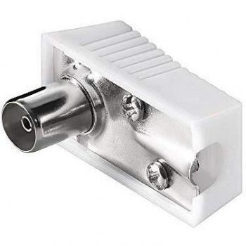 Acoplador Angular Coaxial 9,5 mm con Fijación por Tornillo y Carcasa de Plástico