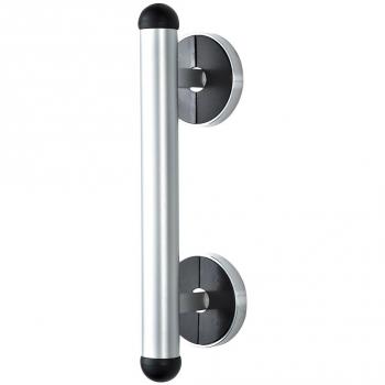 Barra de agarre de seguridad Premium RIDDER 30 cm aluminio cromo y negro, dimensiones disponibles: 47 x 7.5 x 7.1 cm, 62 x 7.5 x 7.1 cm,