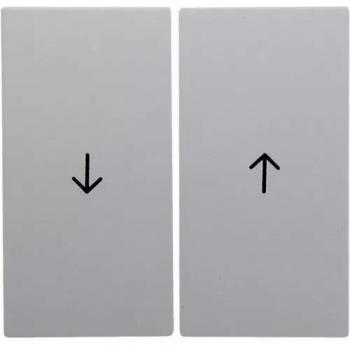 Doble Tecla para Persiana con Símbolo de Flecha Blanco Polar Mate 16251909