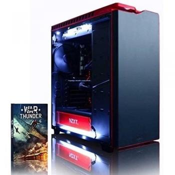 VIBOX 780 Ti 2 - 4,0GHz Intel i7 6-Core CPU, GTX 1070 GPU, Extremo, Ordenador de sobremesa Gaming con enfriador por agua con unidad central, Iluminaciàn interna blanco