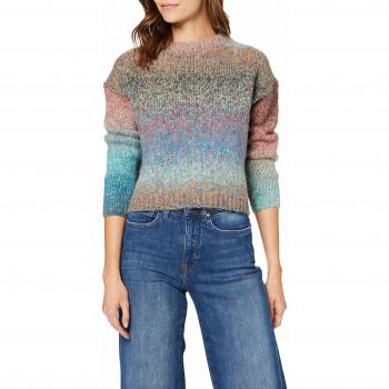 Only Onlelaina L/s Multi Pullover Knt suéter, Rosa