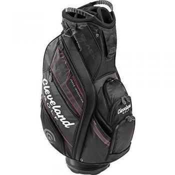 Cleveland CG Black Cart Bag Lady - Bolsa para carro de golf, color negro / rosa