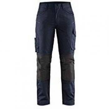 Pantalón de Trabajo Stretch para Mujer Blaklader Marino Oscuro/Negro Talla 48