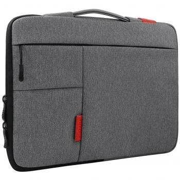 iCozzier 15-15.6 pulgadas de la manija de la correa de la manga del ordenador portátil de la bolsa bolsa de bolsa para Macbook Air / Macbook Pro / Pro manga de la retina - Gris oscuro