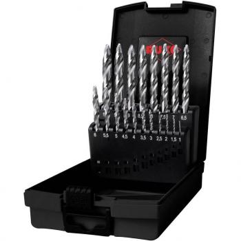 Juego de brocas helicoidales ULTIMATECUT DIN 338 tipo FLOWSTEP® HSS 19 brocas (Ø 1 a 10 mm) Ruko