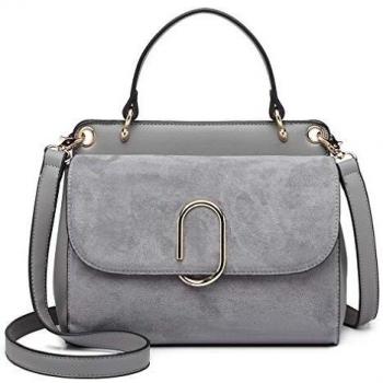 Miss Lulu Mujer Bolsa de asa superior Bolsos de gamuza Bandolera bandolera Para el trabajo Compras Viajar Cuero pu
