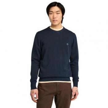 Jersey de Algodón Orgánico para Hombre Timberland Williams River Azul Marino, Talla M, Sostenible