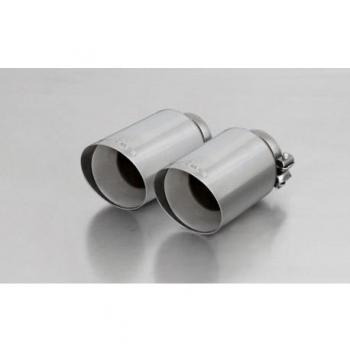 Remus REM044670SG Cola Angular con Abrazadera, Cromado, 145 mm