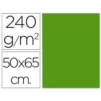 Cartulina Liderpapel Verde Navidad 50x65cm 240g/m2