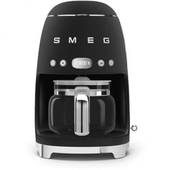 Cafetera de filtro Smeg DCF02BLMEU 1050W, estilo vintage, capacidad para 10 tazas, color negro mate