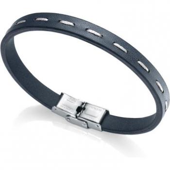 Pulsera Viceroy Air de Piel Azul con Pespunte Blanco