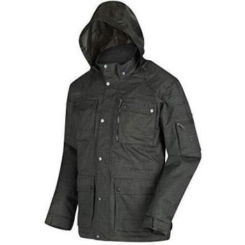 Regatta Erving - Chaqueta impermeable aislada para hombre, Hombre, Chaqueta aislante impermeable., RMP261 90550, verde oscuro, S