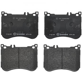 BREMBO P50095 Low-Met Alloy Steel Front Disc Brake Pad Set for MERCEDES-BENZ OE# 0064209320