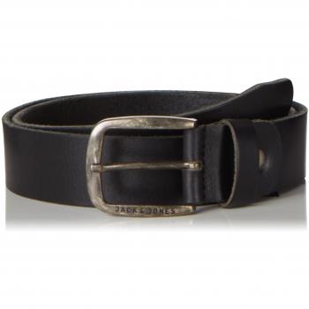 Men's Jack & Jones Jacpaul Leather Belt Black - Size: 90 CM 111286 Jacpaul Leather Noos