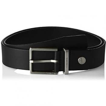 Cinturón de piel negro Calvin Klein para hombre, ajustable, casual, 3.5 cm, tamaño 95 cm