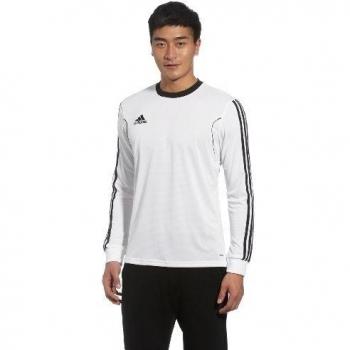 adidas Squad 13 JSY LS - Camiseta para hombre, color blanco / negro, talla S