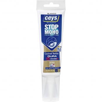 CEYS STOP MOHO SILICONA BLANCA 125ml - Eliminación de Moho, tubo de 125 ml