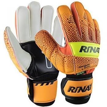 Rinat Kancerbero Quantum Basico Guante de Portero, Unisex Adulto, Naranja/Amarillo neón, 9