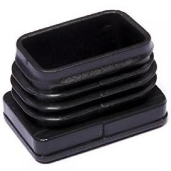 Brinox B75825N Contera Interior Rectangular, Negro, 10 x 25 mm, Set de 50 Piezas