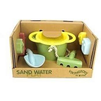 Andreu Toys- Ecoline Sand Bucket Set Juguetes del hogar, Multicolor