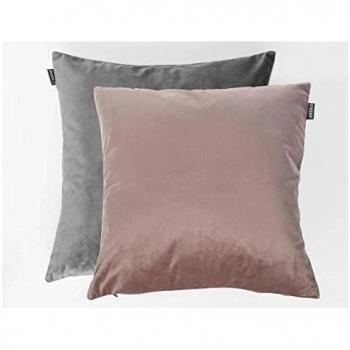 Antilo - Funda de Cojín Merlin 45x45 cm - Color Malva - Antracita