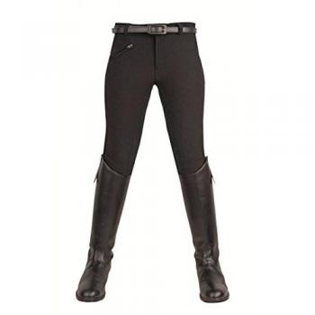 HKM Hombre Equitación Frankfurt Slim Line, Todo el año, Infantil, Color Negro - Negro, tamaño 8 años