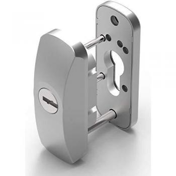 Lince Scutum-Escudo Alta PROTECCIÓN Cromo Mate-Especial para Puerta metálica
