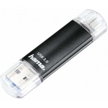 Unidad Flash USB Hama Laeta Twin 256 GB USB Type-A / Micro-USB 3.2 Gen 1 Negro
