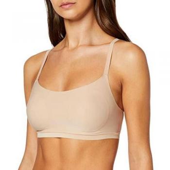 Chantelle Softstretch Seamless Padded Bralette in Nude Beige M/L