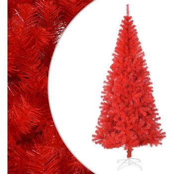 Árbol de Navidad Artificial con soporte rojo 180 cm PVC