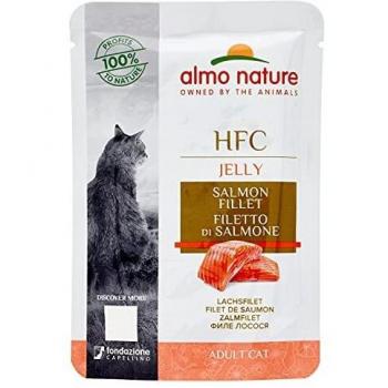 Almo Nature HFC Jelly Saquetas 6 x 55 g - Filete de salmón