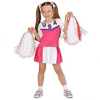 WIDMANN Disfraz Animadora Rosa y Blanco niña - De 8 a 10 años , color/modelo surtido