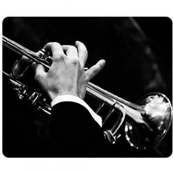Customized Rectangle Mousepad, Mouse Pad Playing The Trumpet