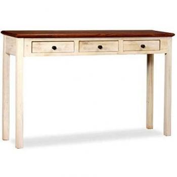 vidaXL Mesa Consola 120x30x76 cm Madera Mango Mesilla Aparador Mueble Auxiliar